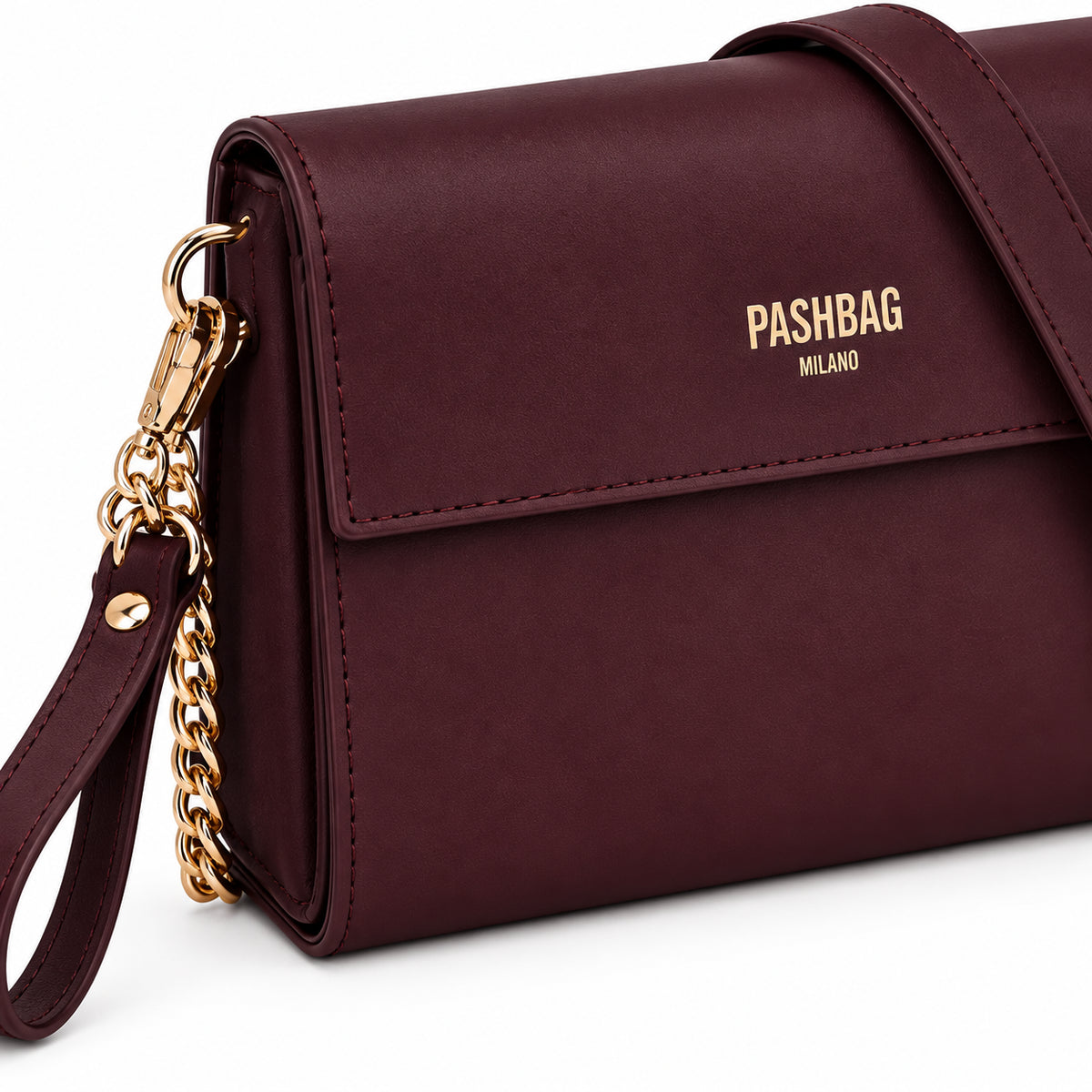 PashBag Borsa a Tracolla con Patta e Catena