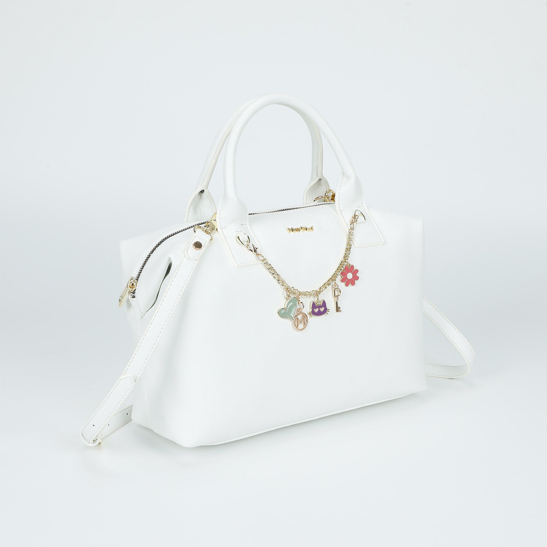Mimi Mua borsa bauletto con catena decorativa