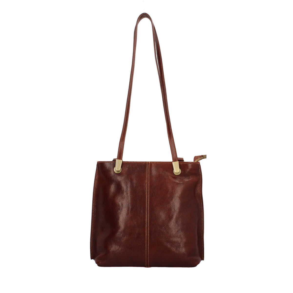 Borsa zaino Il Giglio in cuoio Marrone Taglia Unica | Giò Fashion