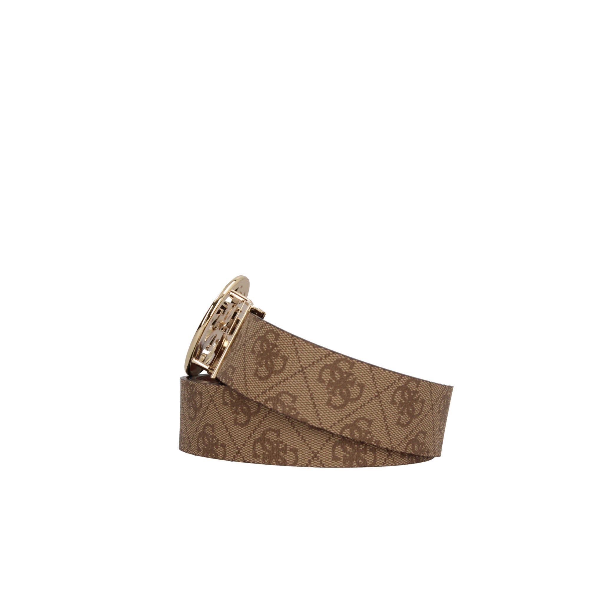 Cintura Guess con Logo Intrecciato e Fibbia Circolare