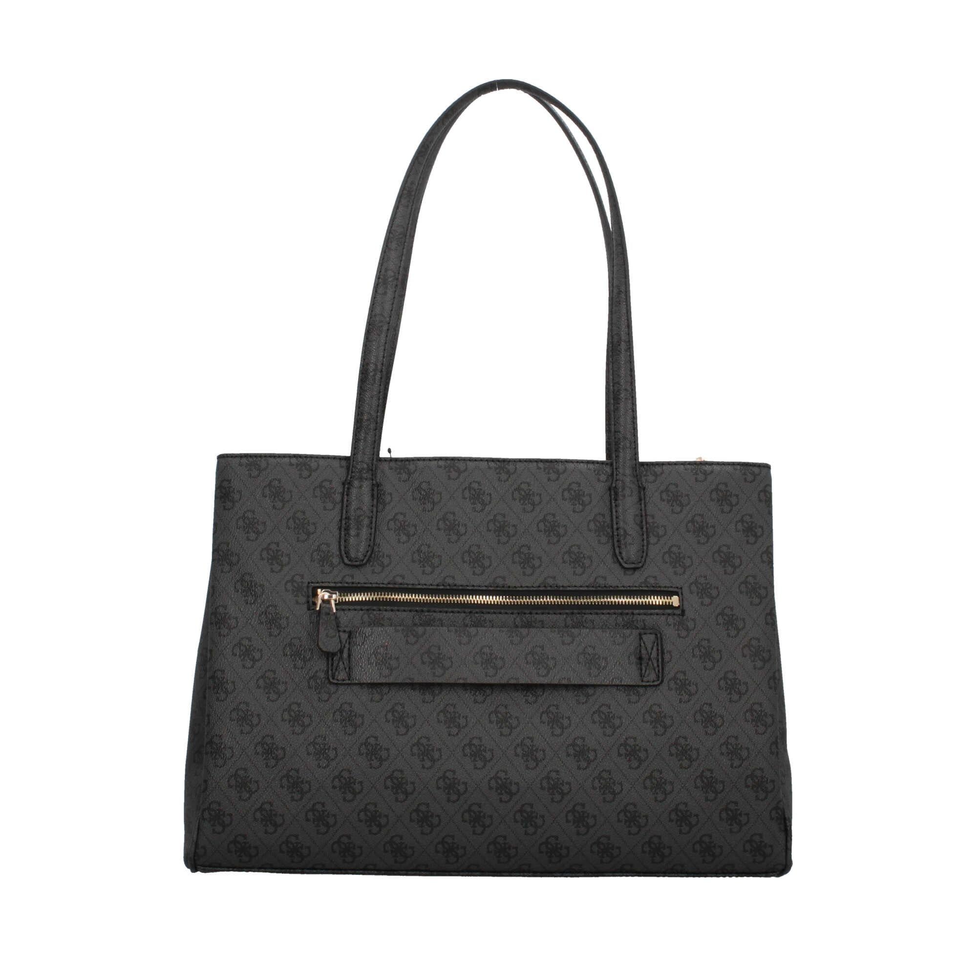 Borsa Tote Guess Monogram in Stile Classico con Charm Rimovibile
