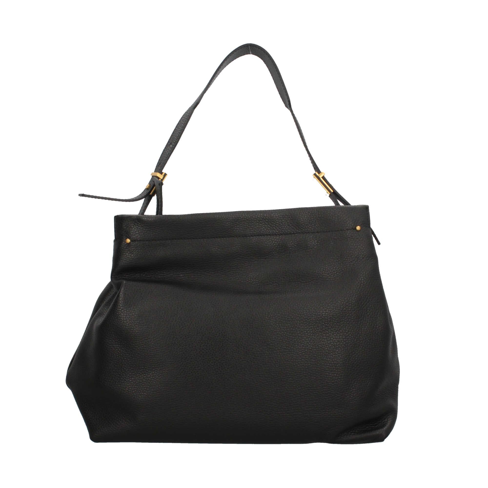 Gianni Chiarini Matilde - Borsa a Spalla in Pelle Martellata con Finiture Dorate