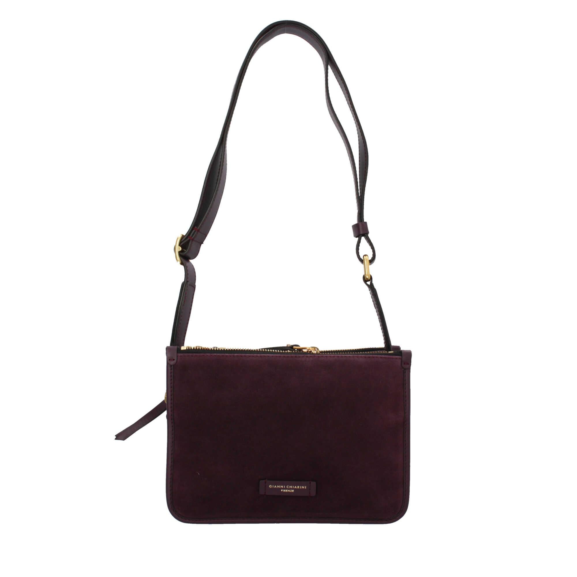 Borsa a tracolla in camoscio