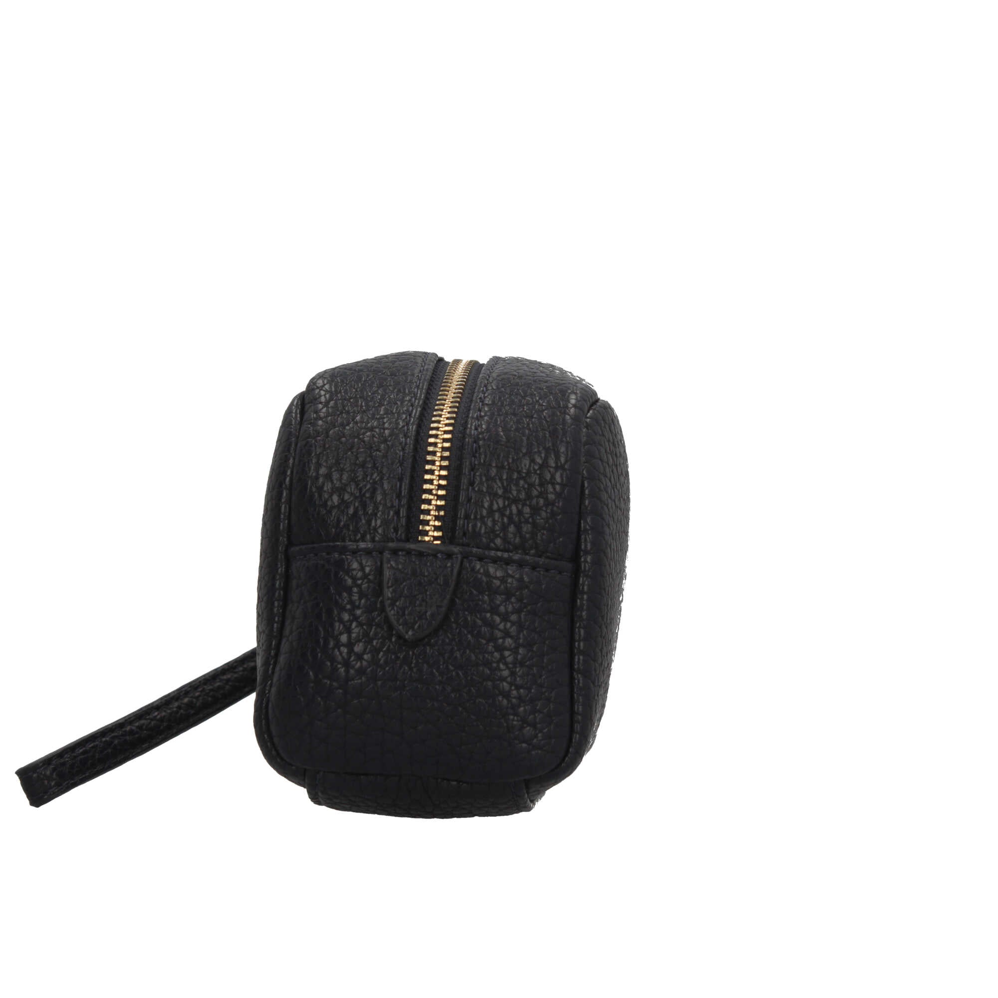 Valentino beauty case compatto con logo e zip