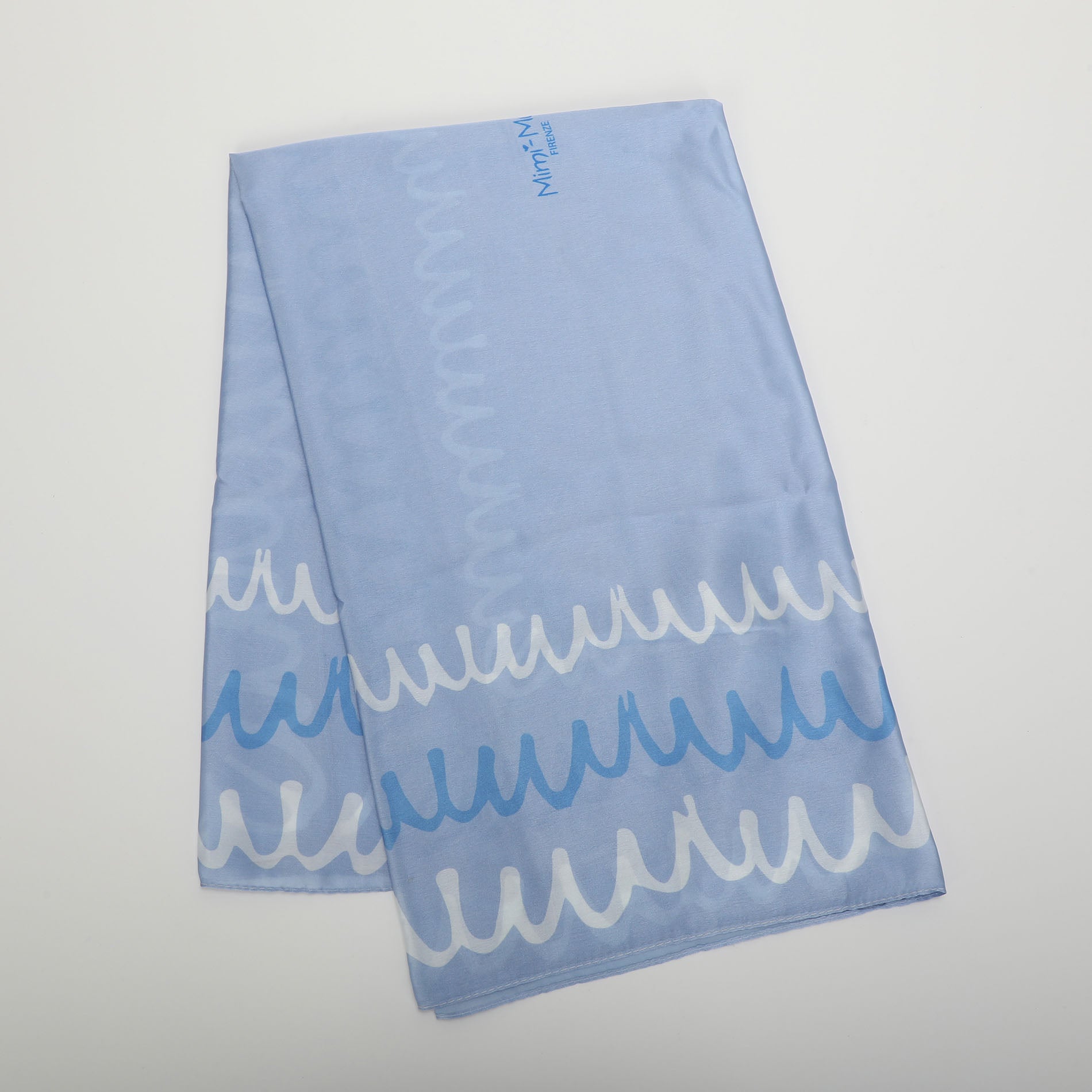 Foulard Mimi Mua con stampa onde – leggero e versatile