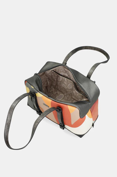 Borsa a Spalla Anekke Donna Capiente con Doppi Manici e Chiusura Zip Nero TU | Giò Fashion