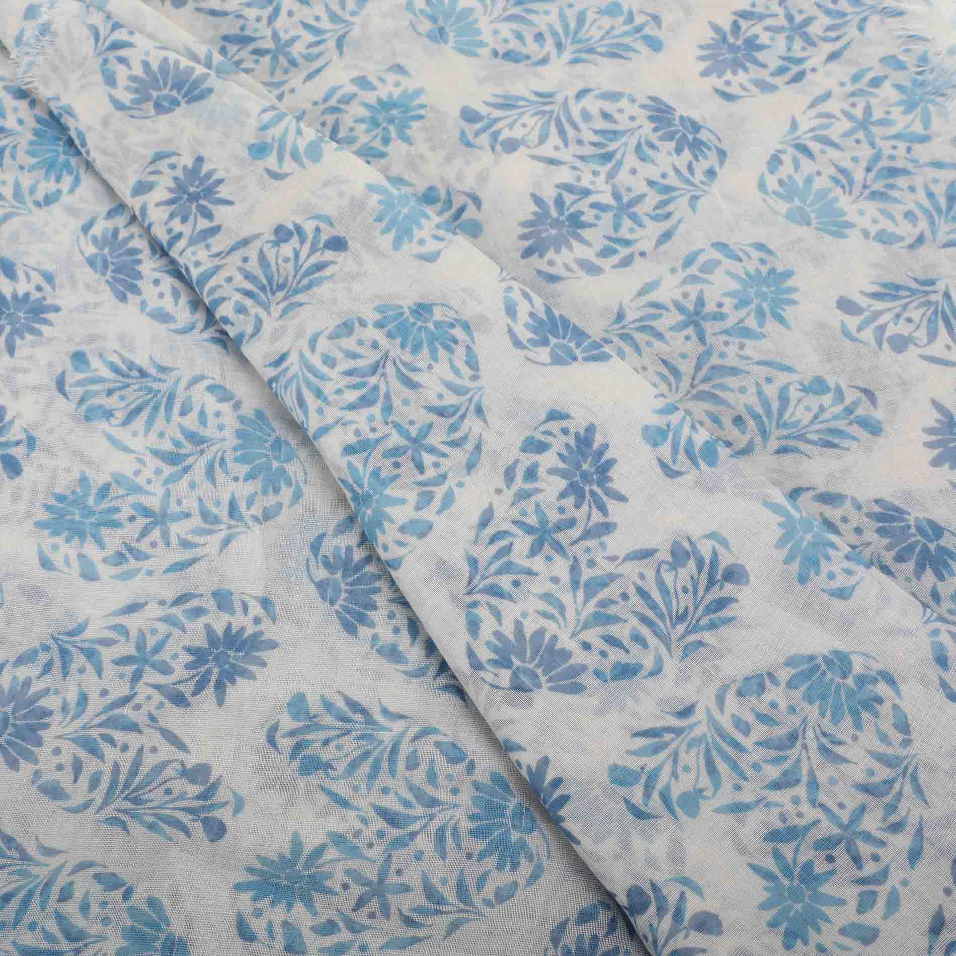 Foulard Mimi Mua con cuori di fiori Blu TU | Giò Fashion