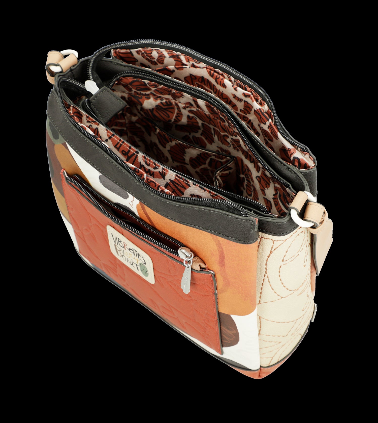 Borsa a tracolla Anekke con design artistico ispirato alla danza