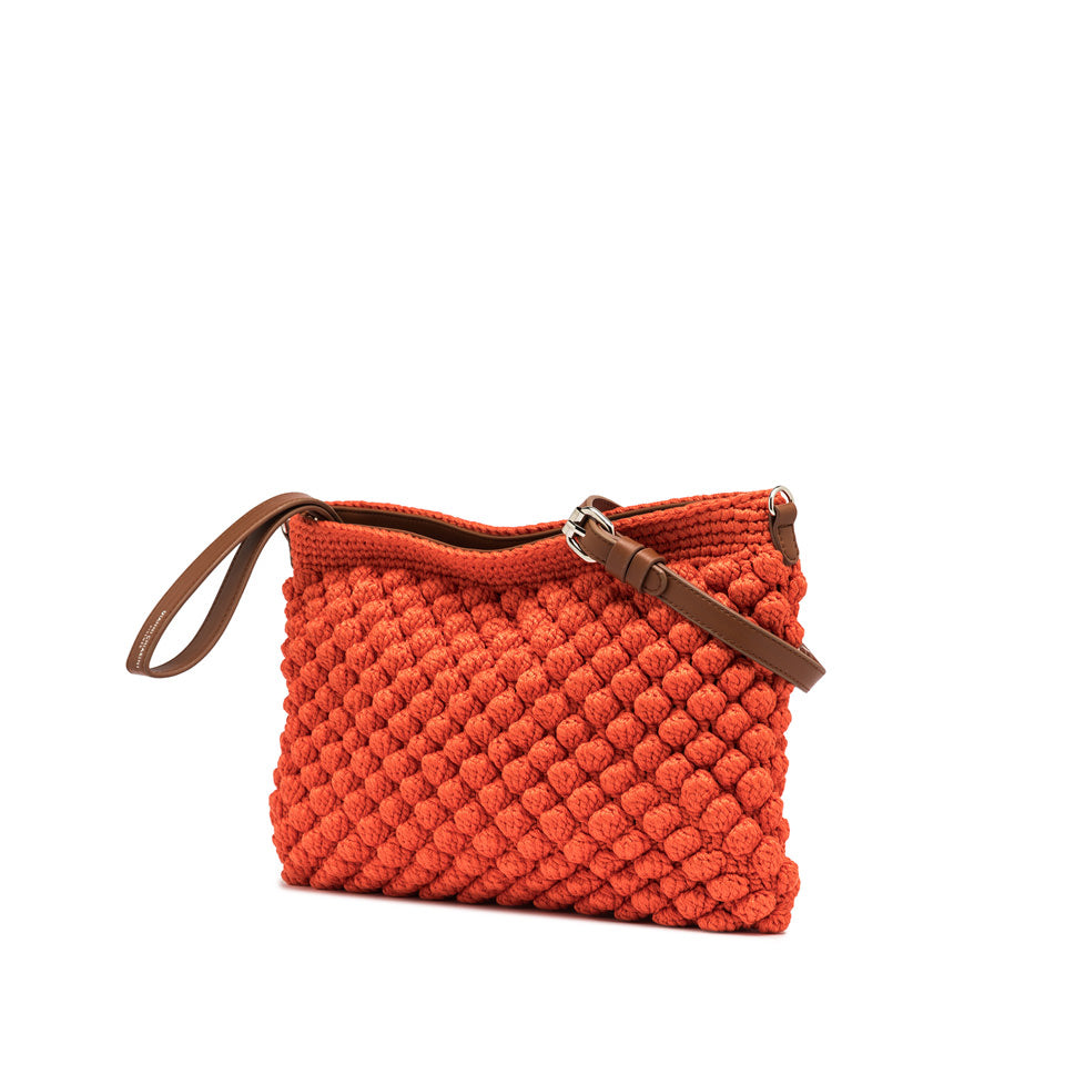 Pouch Gianni Chiarini Bella in tessuto lavorato con tracolla regolabile
