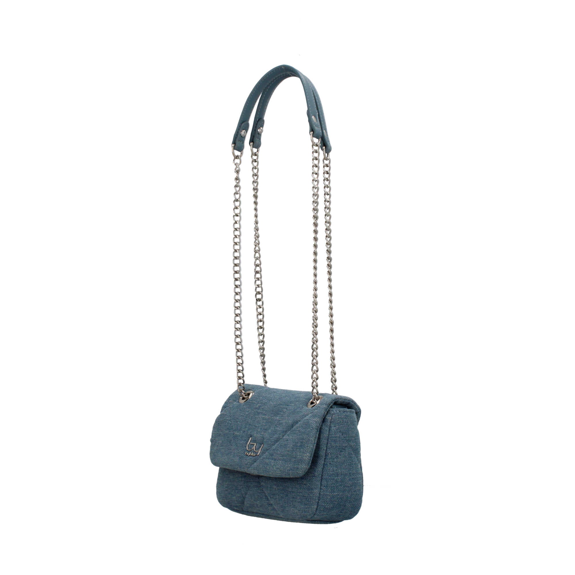 BORSA A SPALLA IN JEANS Blu TU | Giò Fashion