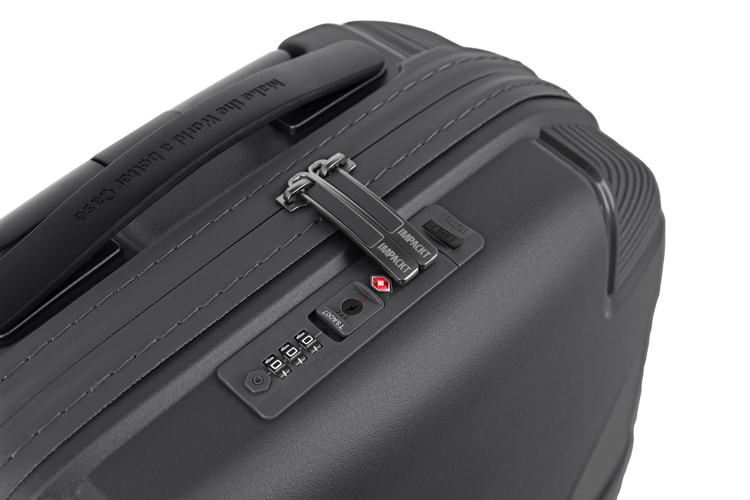 Valigia bagaglio a mano rigida Travelite Impackt con USB, TSA e ruote rinforzate