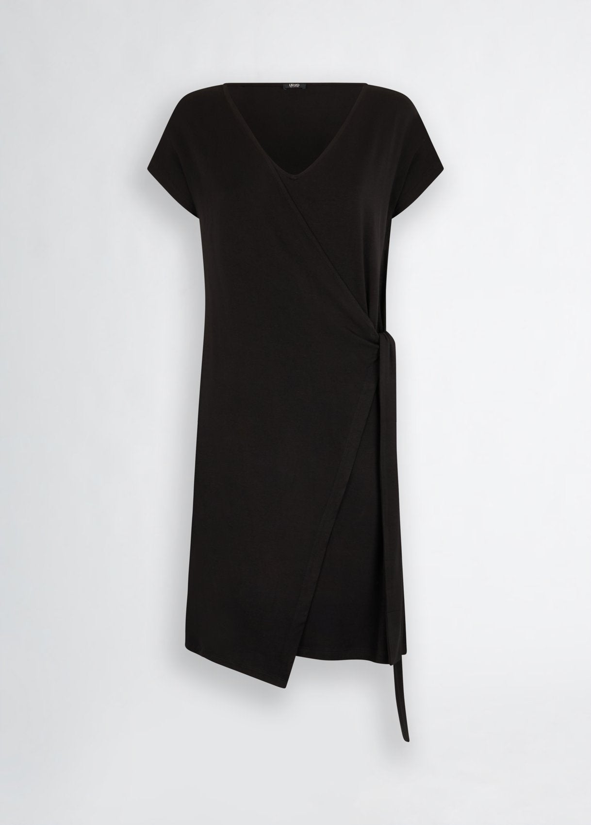 Liu Jo Abito in Jersey con Nodo Laterale Nero L | Giò Fashion