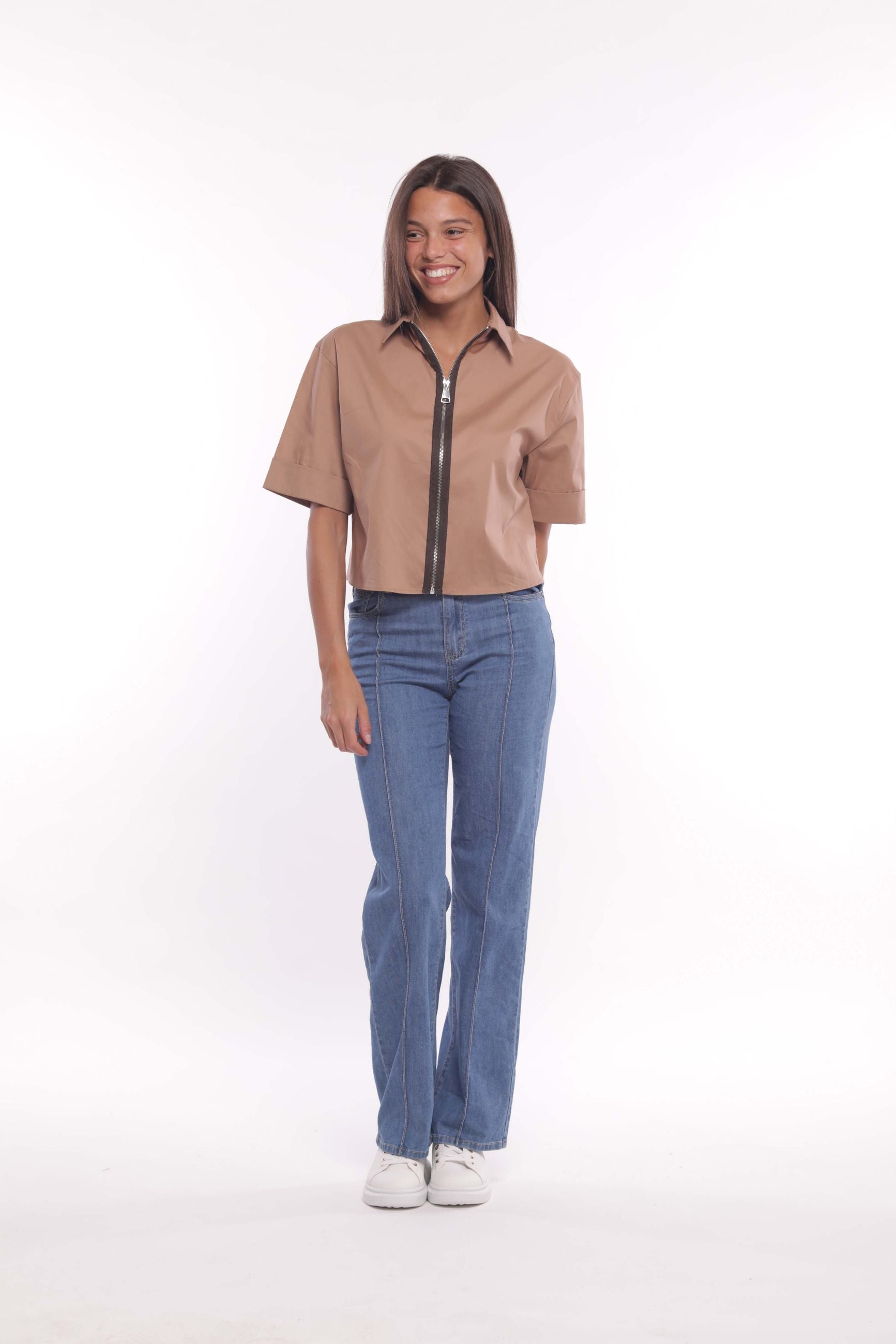 Mimi Mua Pantalone Palazzo in Chambray