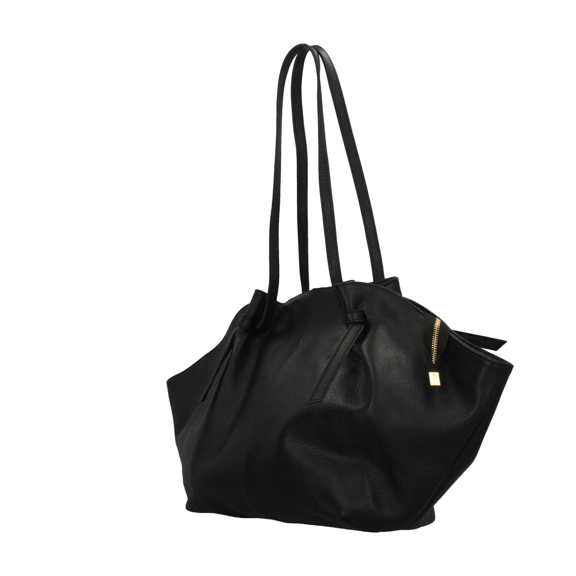 Borsa Made in Italy morbida in vera pelle con doppio manico