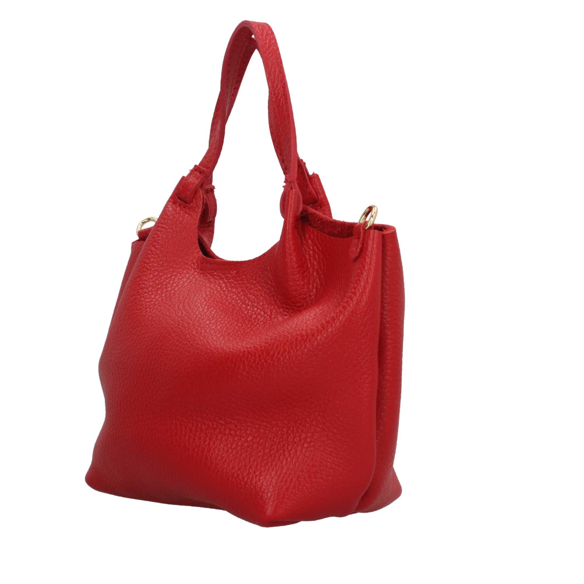 Borsa a mano in pelle martellata Made in Italy dal design versatile