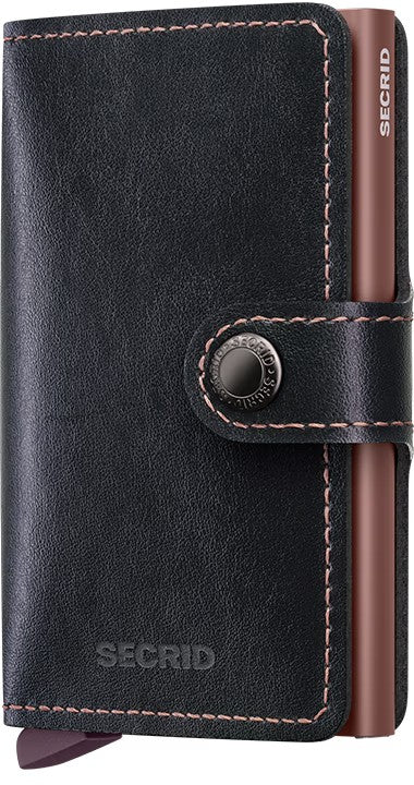 Portafoglio Secrid Miniwallet MMi Black Rose compatto con protezione RFID Nero TU | Giò Fashion