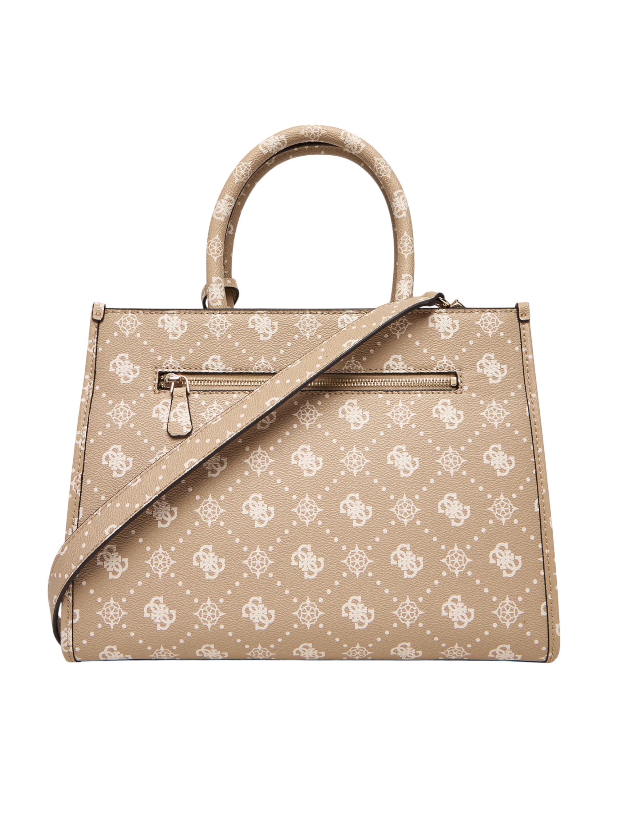 Borsa a mano Guess con stampa monogram e charm