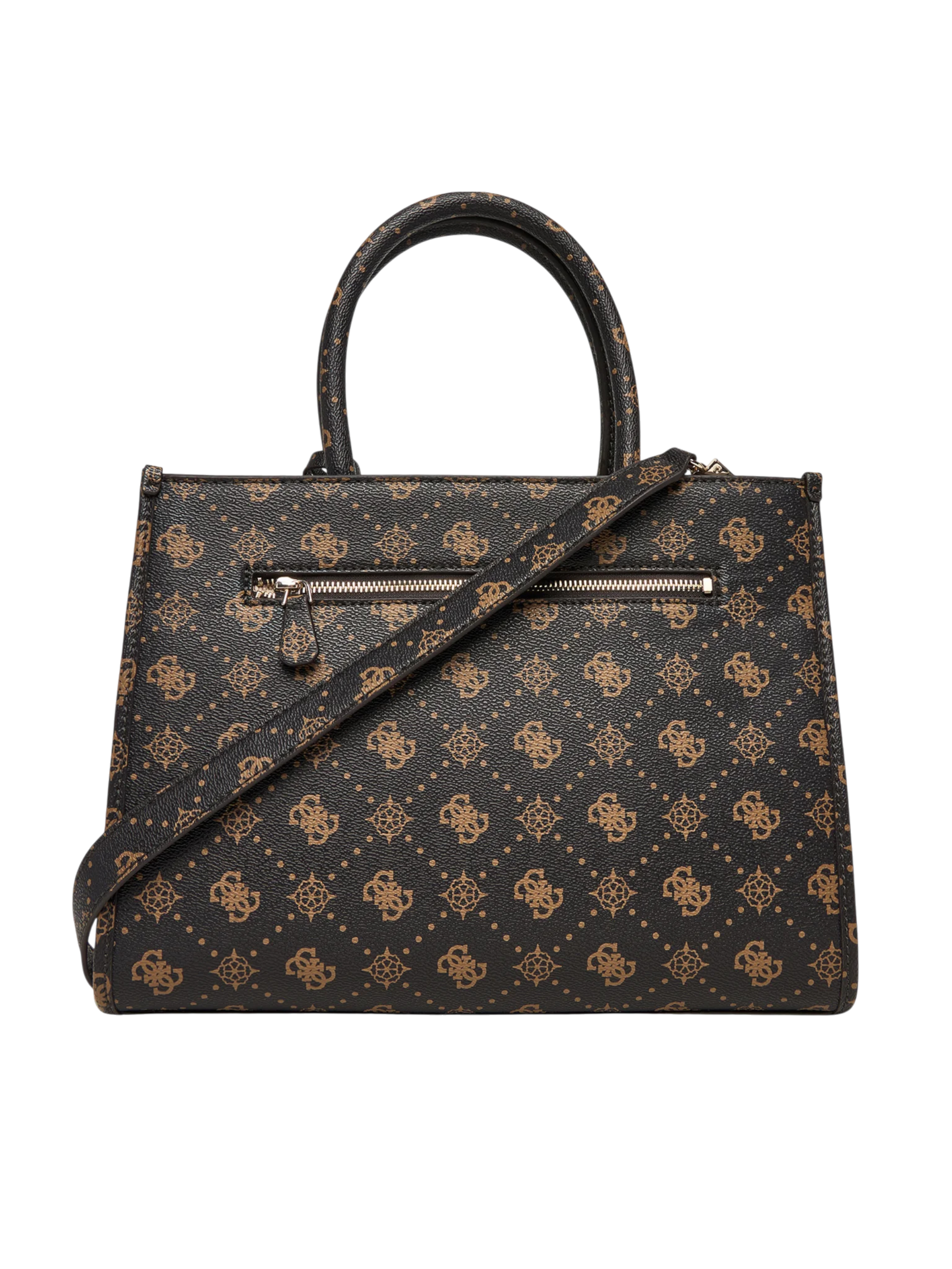 Borsa a mano Guess con stampa monogram e charm