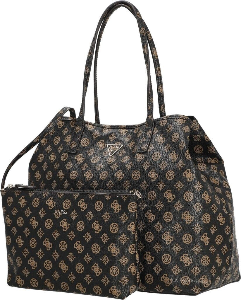 Guess borsa shopper con pochette interna logo all over