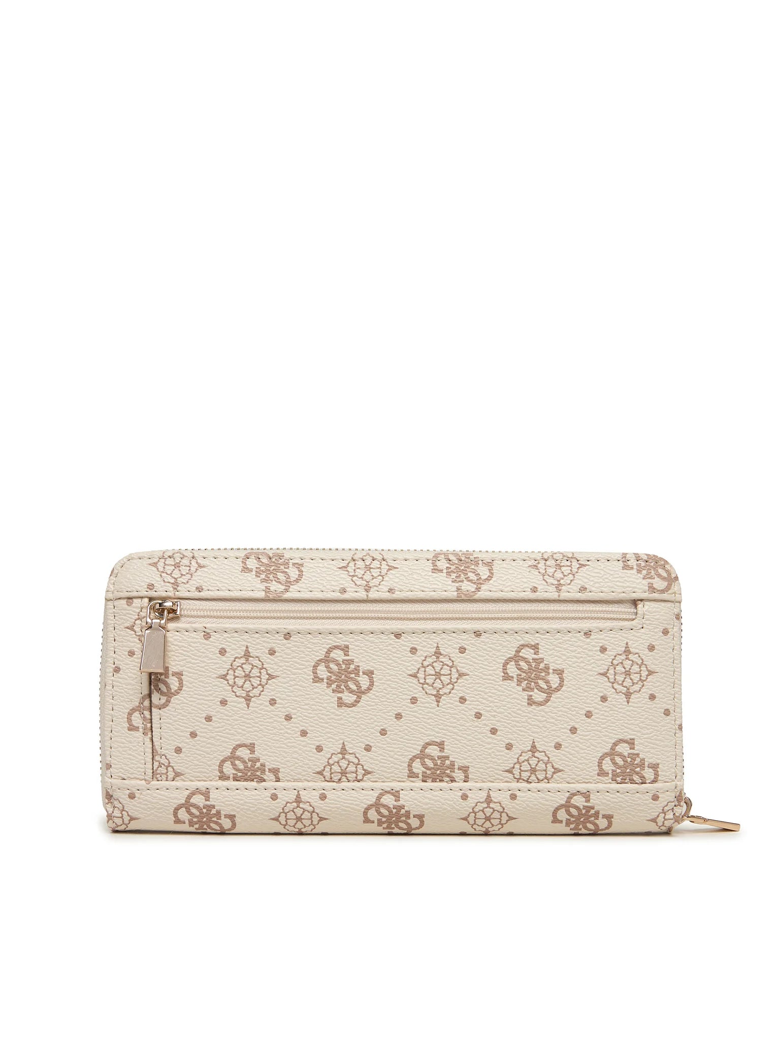 Portafoglio Guess con stampa logo 4G e chiusura zip