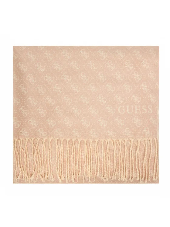 Sciarpa Guess con monogram e frange