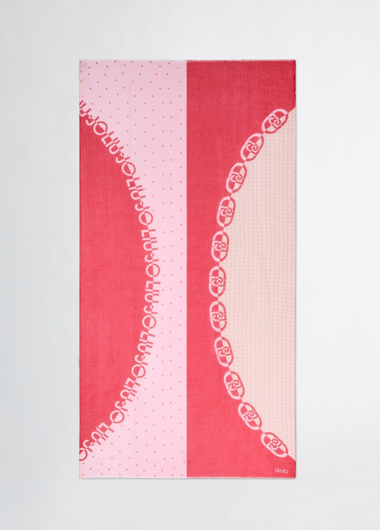 Foulard Donna Liu Jo con Fantasia Geometrica e Bordo Rifinito