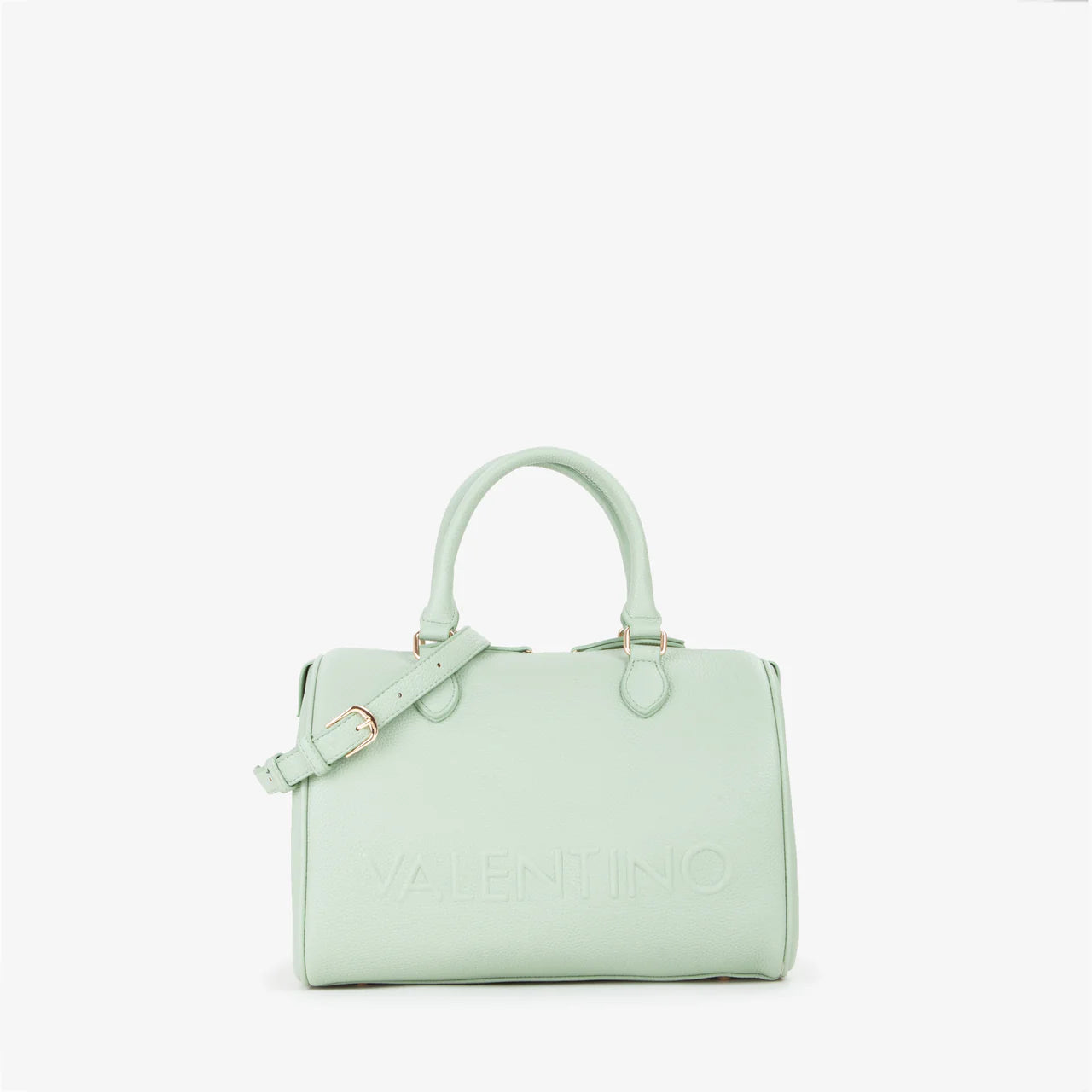 Borsa Valentino a mano modello bauletto con logo in rilievo Verde TU | Giò Fashion