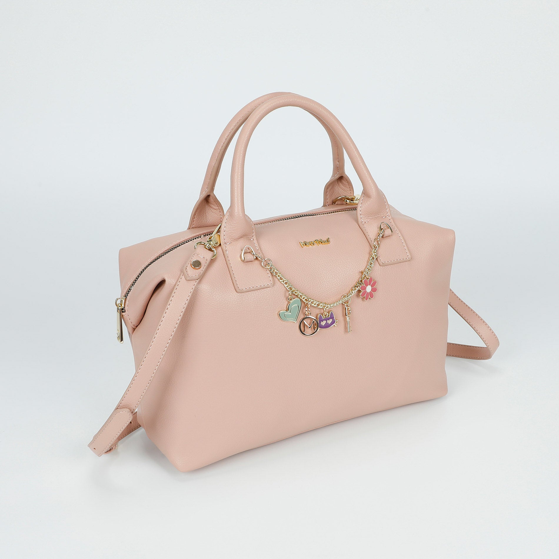 Mimi Mua borsa bauletto con catena decorativa
