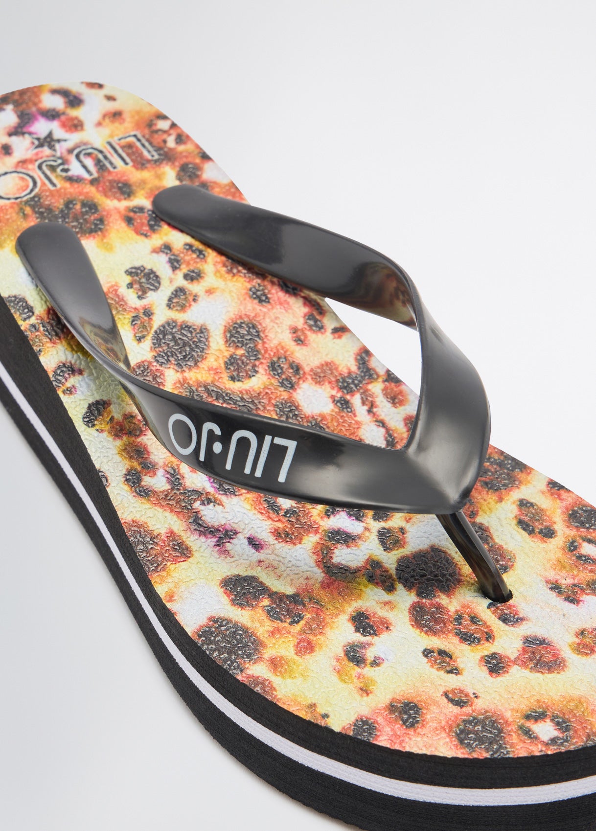 Infradito platform Liu Jo con stampa e logo