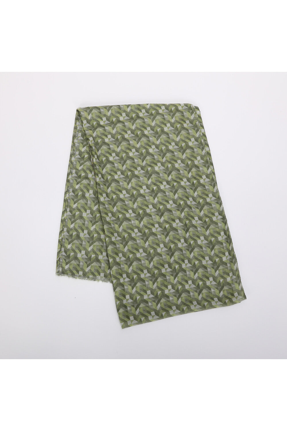 Sciarpa Mimi Mua con fantasia geometrica VERDE TU | Giò Fashion