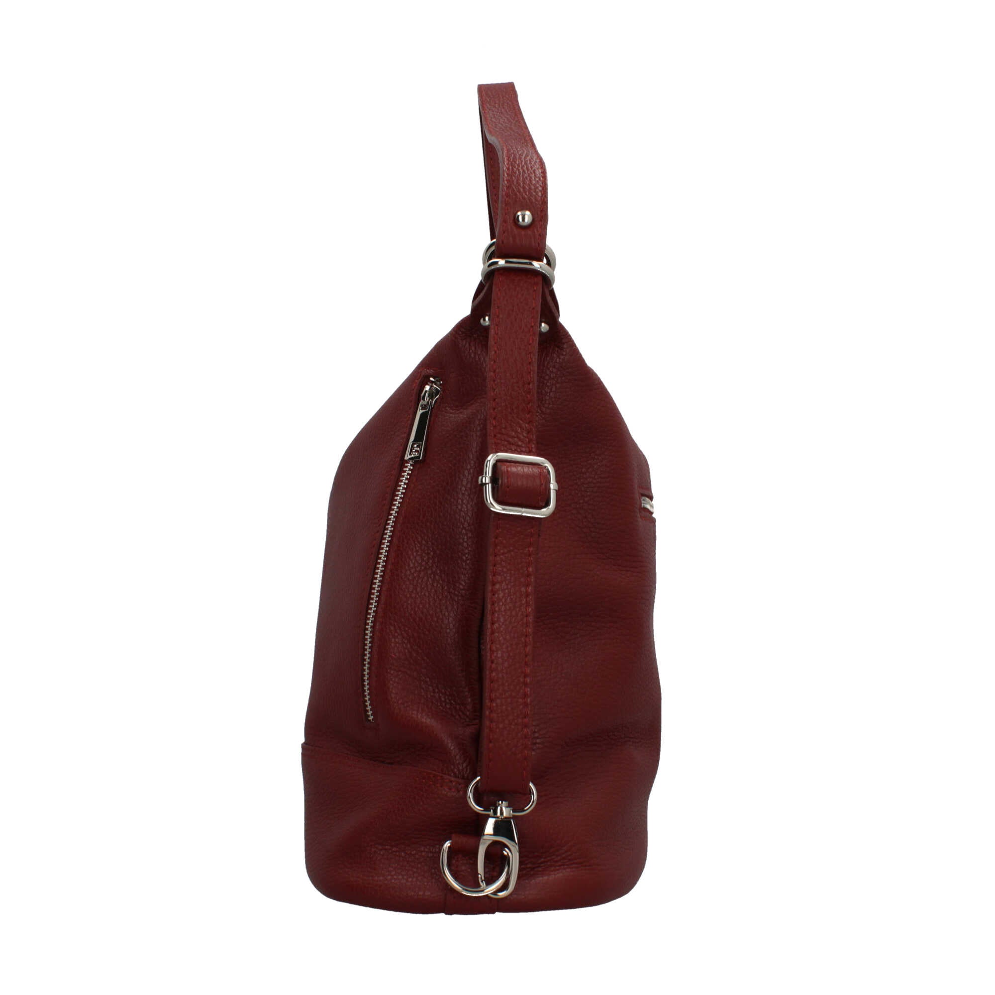 Borsa zaino Made in Italy con tasche frontali e tracolla regolabile