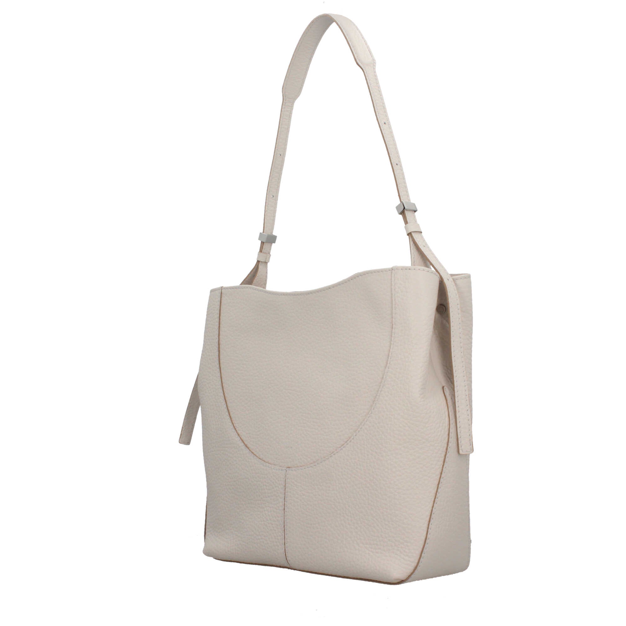 Gianni Chiarini Minerva borsa a spalla in pelle grana maxi con chiusura magnetica
