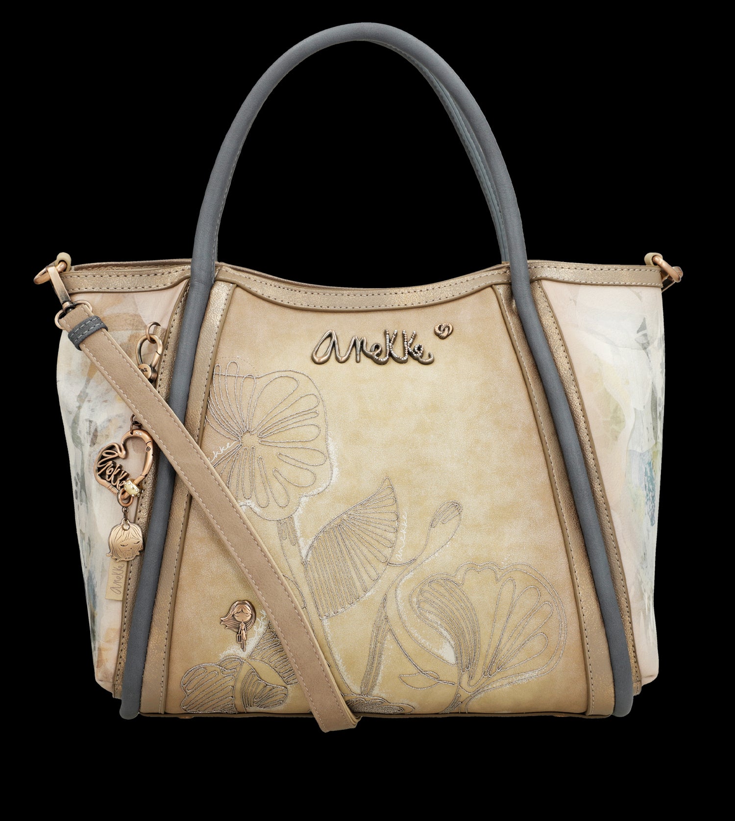 Borsa Anekke elegante e spaziosa con doppio manico e tracolla