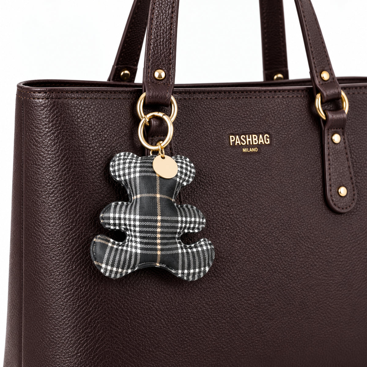 PashBag Borsa Shopper Donna Capiente con Charm Orsetto