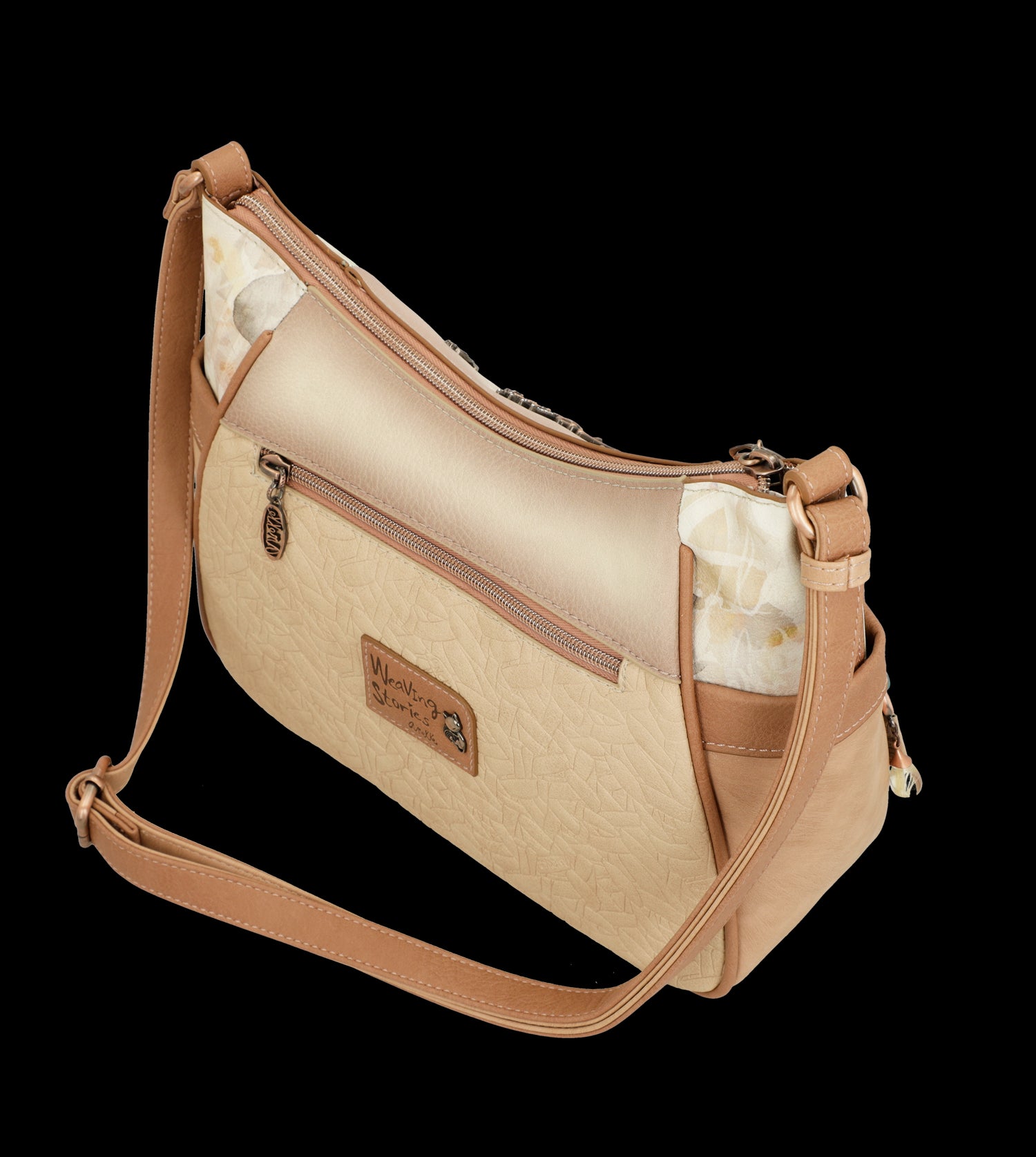 Borsa a tracolla Anekke con design artistico e dettagli eleganti