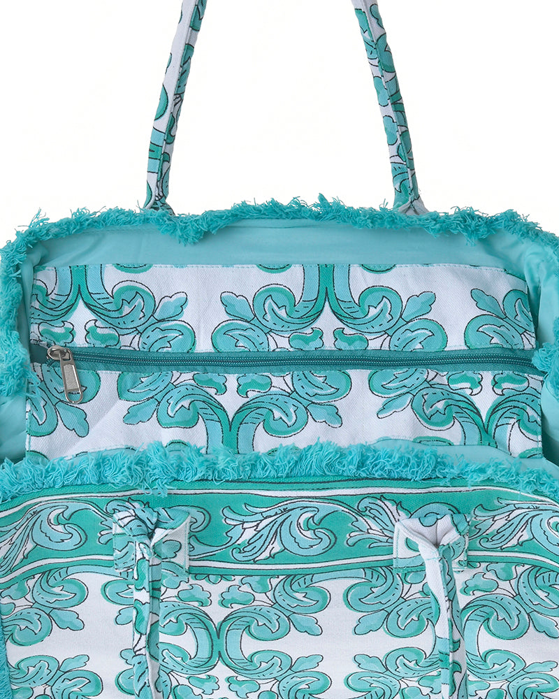 Ble Resort Collection Borsa Verde in Canvas