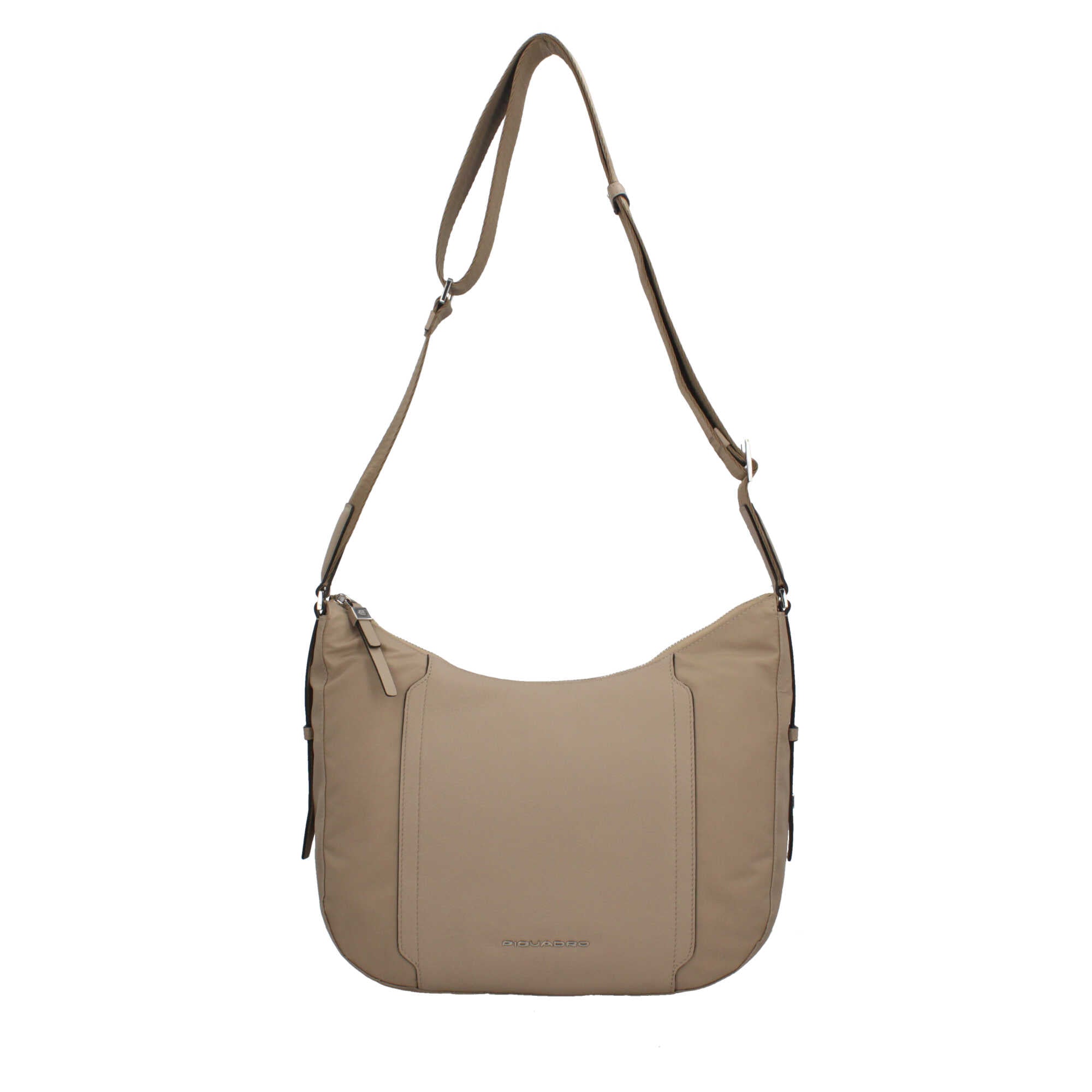 Piquadro borsa a tracolla in pelle con scomparto per iPad e protezione RFID