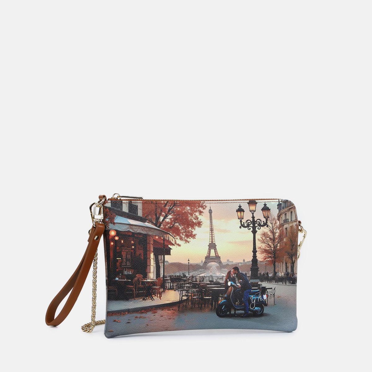 Ynot pochette con tracolla a catena