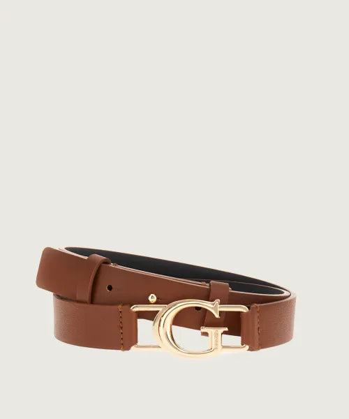 Cintura Guess con fibbia logata a G Marrone M | Giò Fashion
