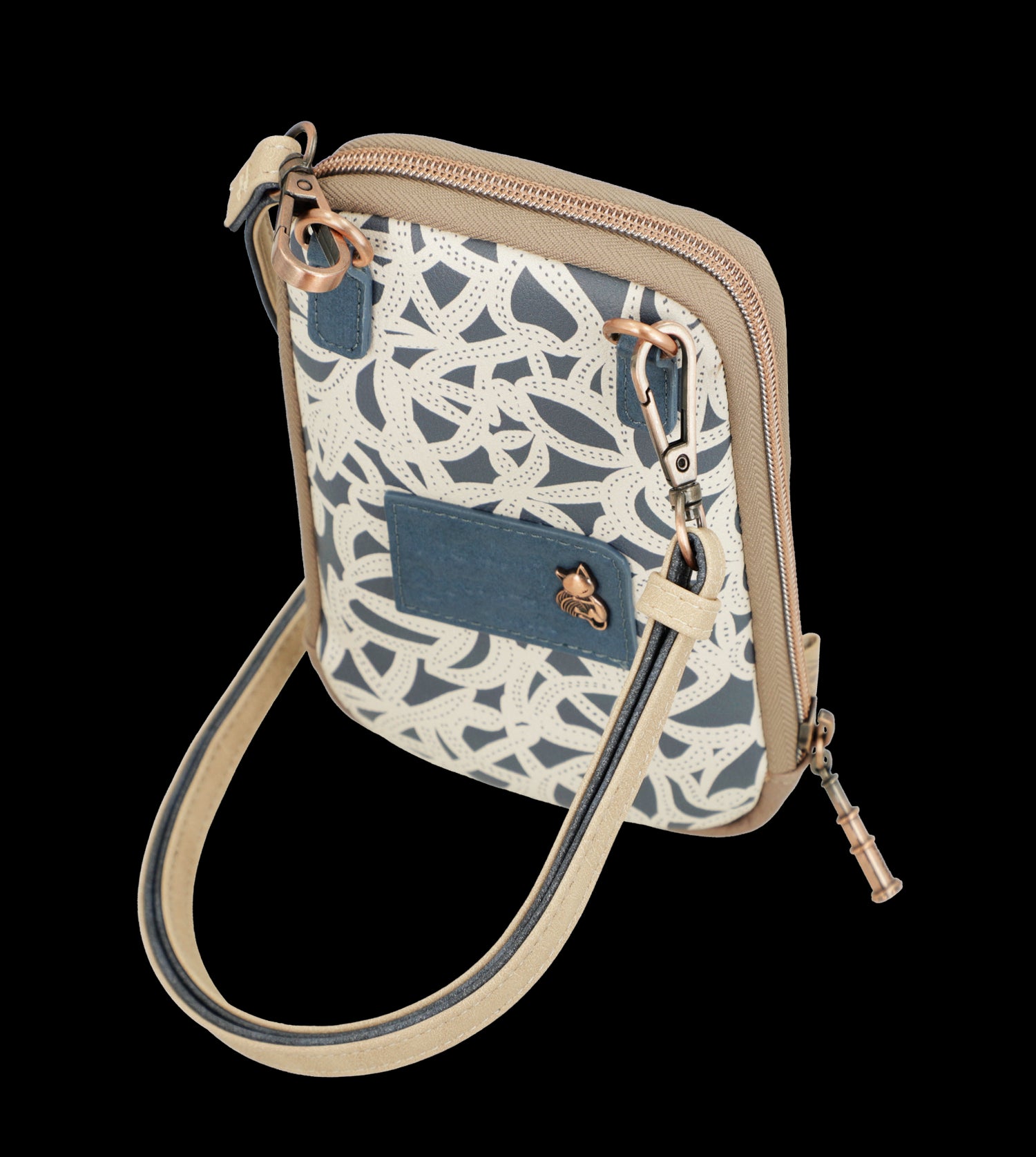 Mini borsa a tracolla Anekke compatta ed elegante con design artistico