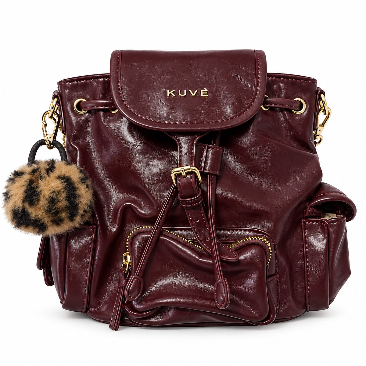 Borsa Zaino Kuvé con Charm Animalier e Tasche Multiple