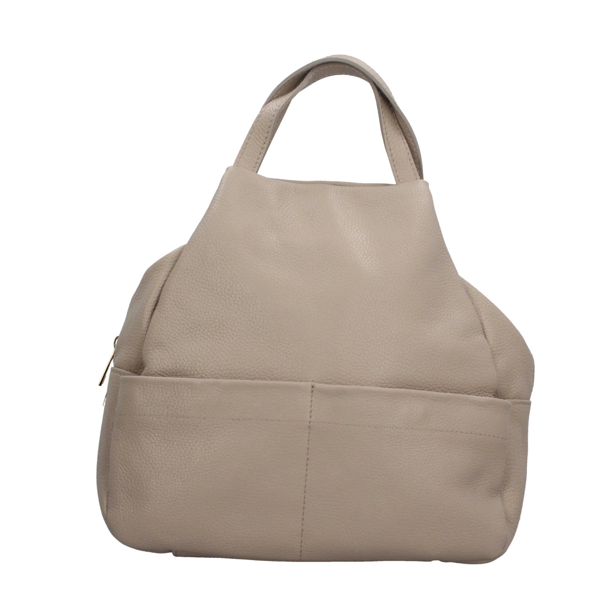 Zaino in pelle con chiusura zip Mde In Italy