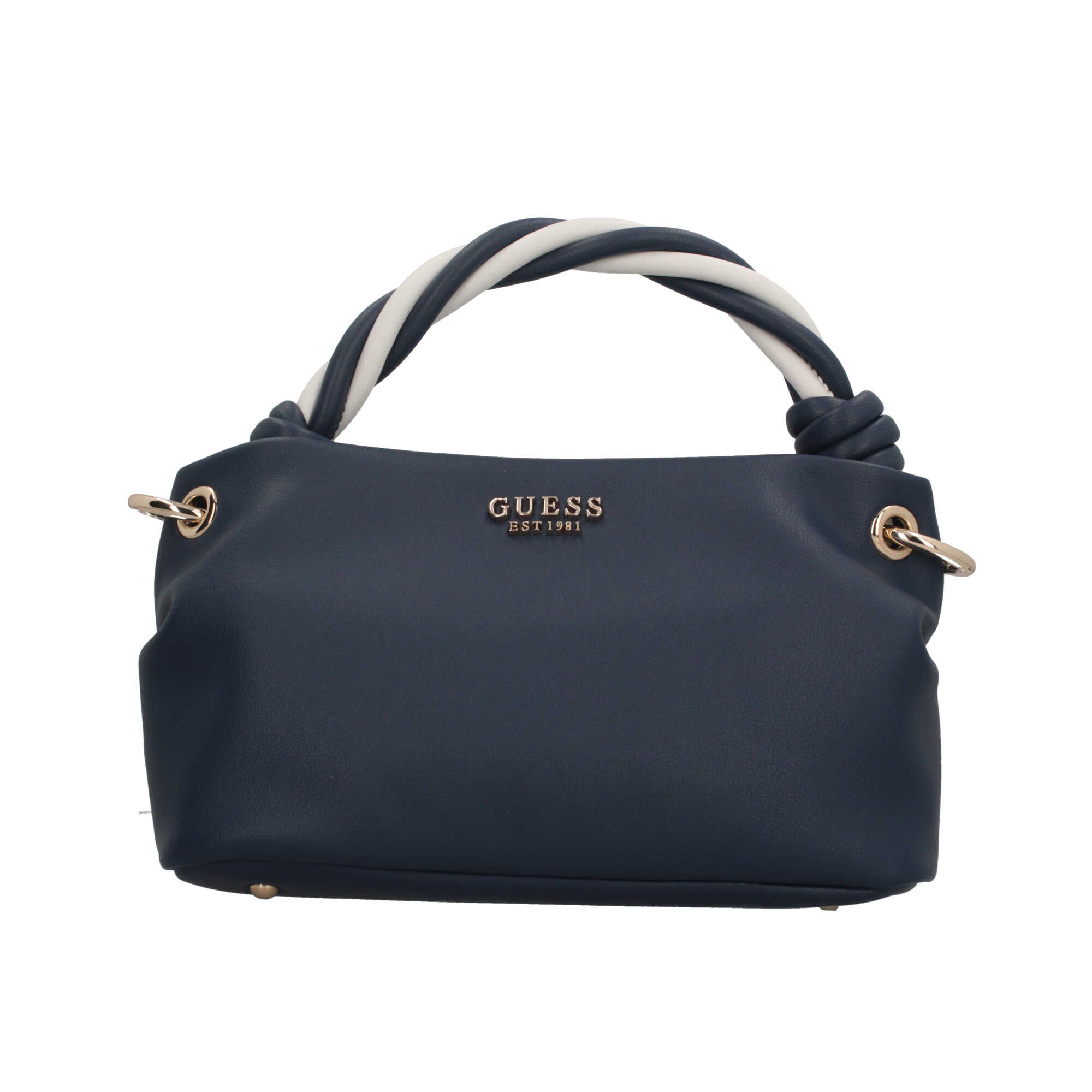 Borsa a mano Guess con manico intrecciato Blu TU | Giò Fashion