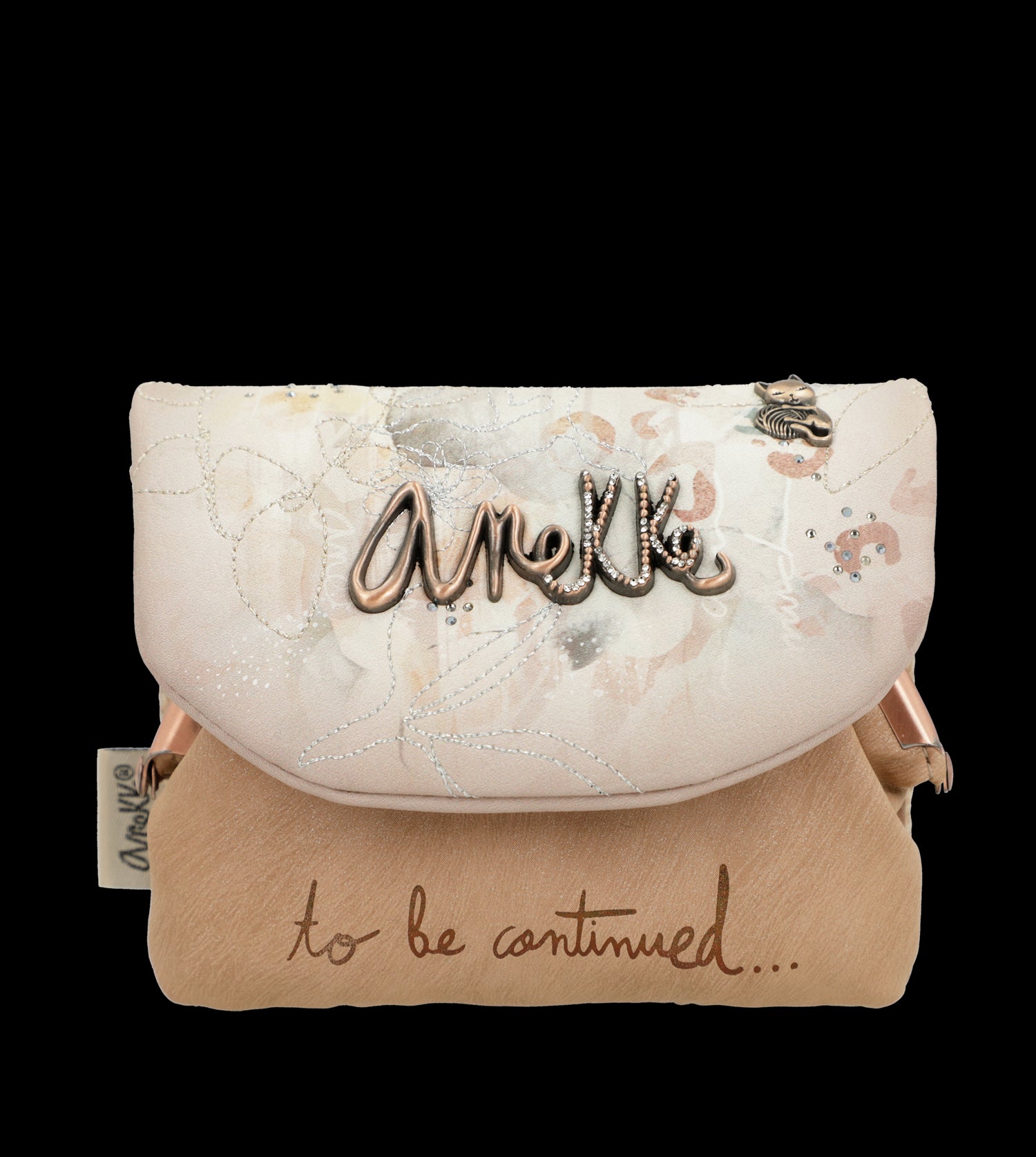 Portamonete Anekke compatto ed elegante con chiusura a patta