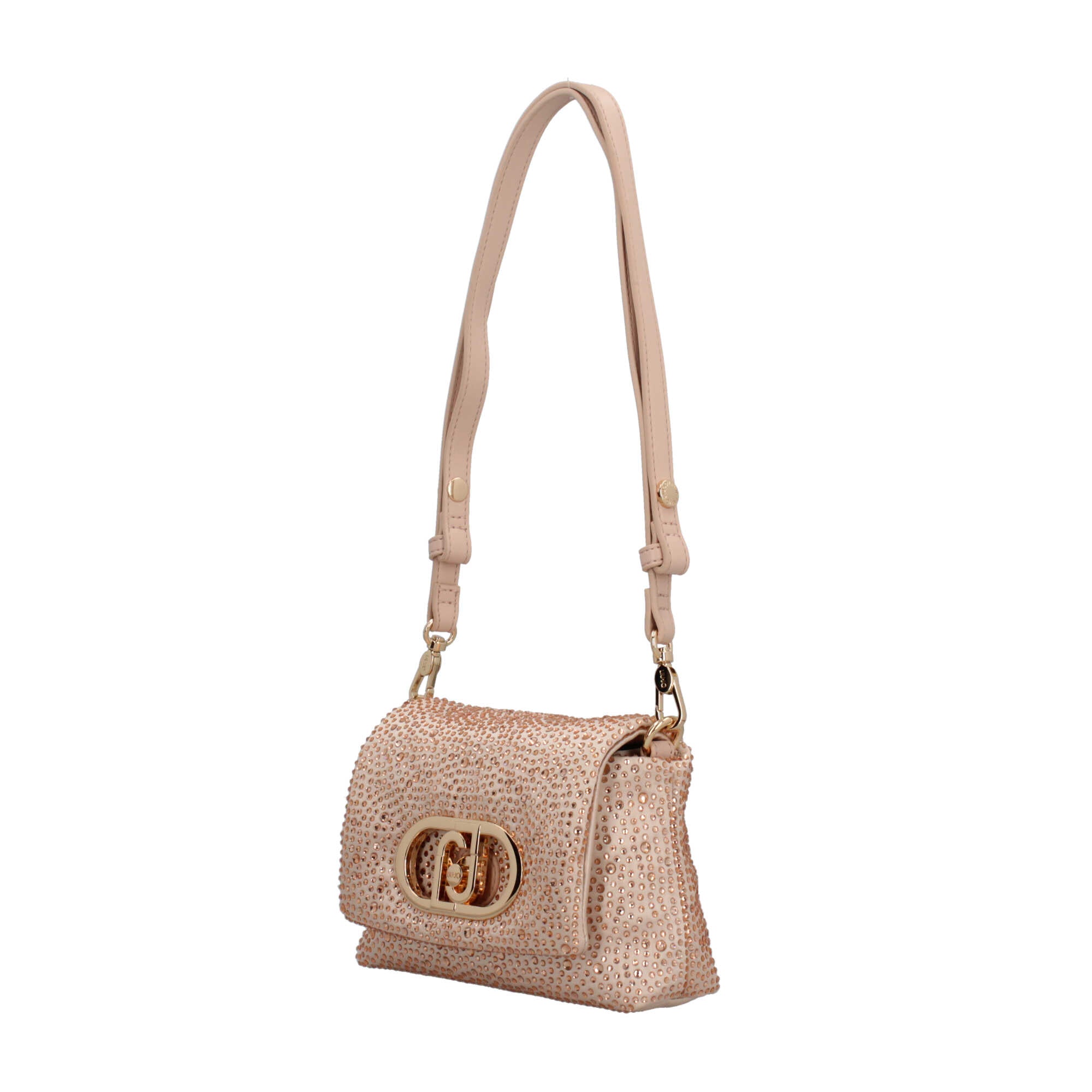 Borsa a Spalla Donna Liu Jo con Strass e Chiusura Gioiello Rosa TU | Giò Fashion