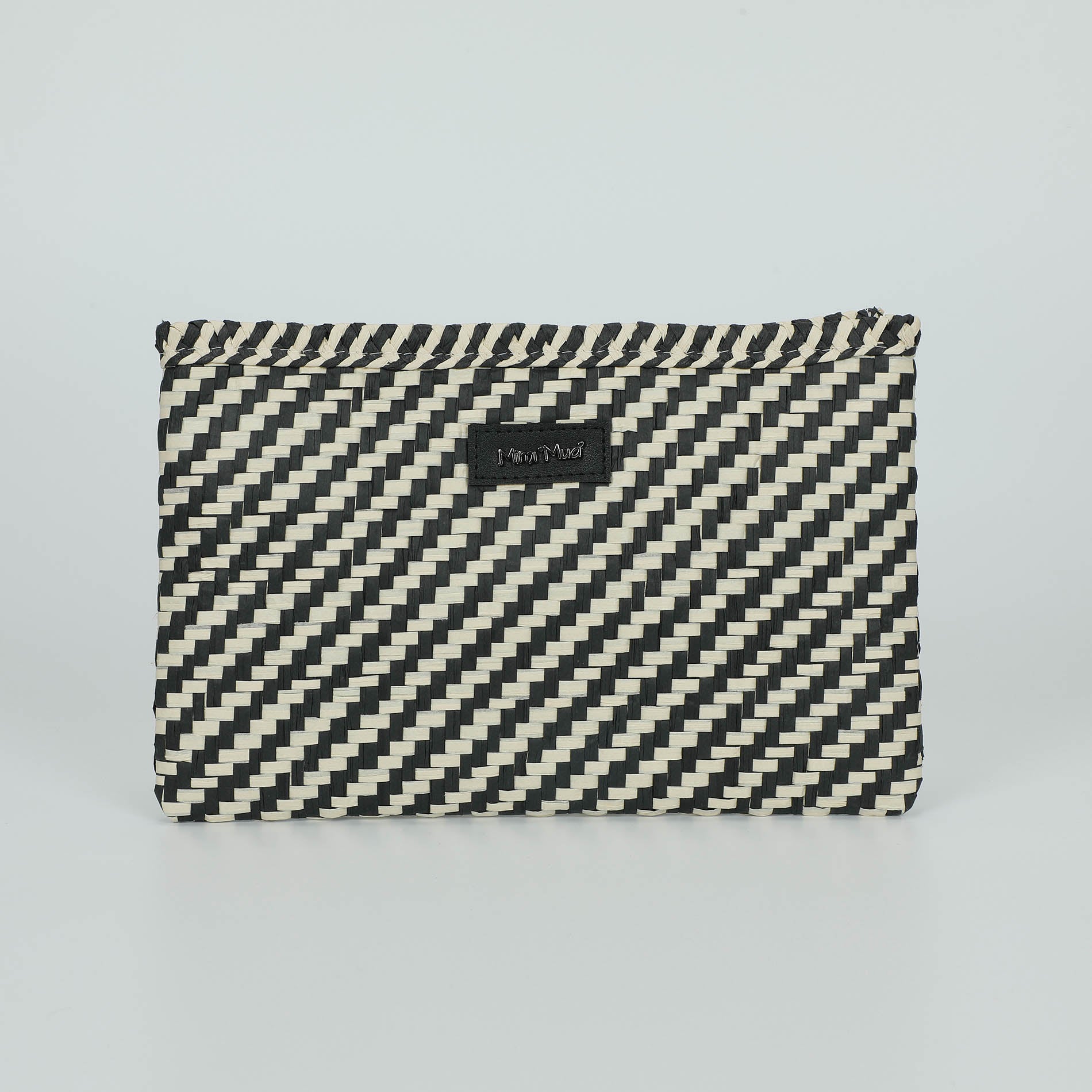 Mimi Mua pochette in paglia intrecciata