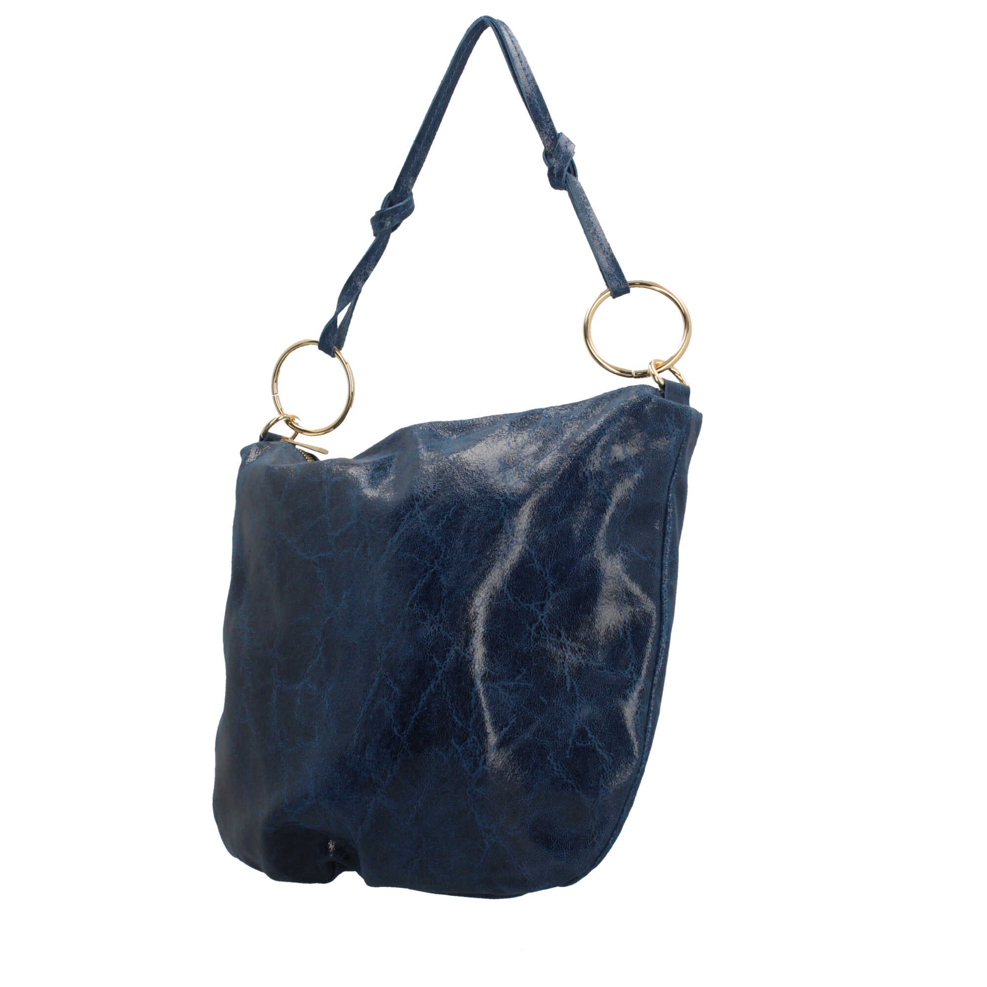Borsa a spalla in pelle effetto vintage