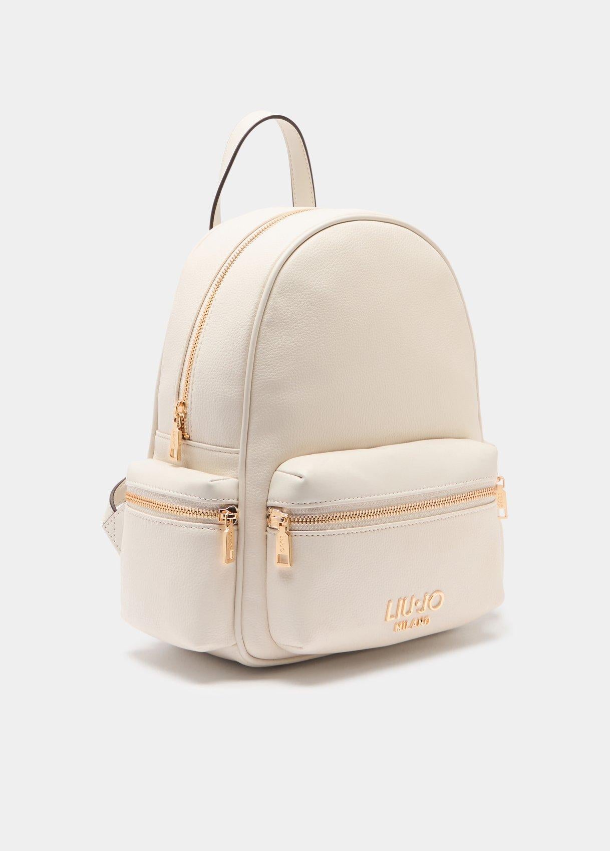 Zaino Liu Jo Milano con Tasca Frontale e Chiusura Zip Cream TU | Giò Fashion