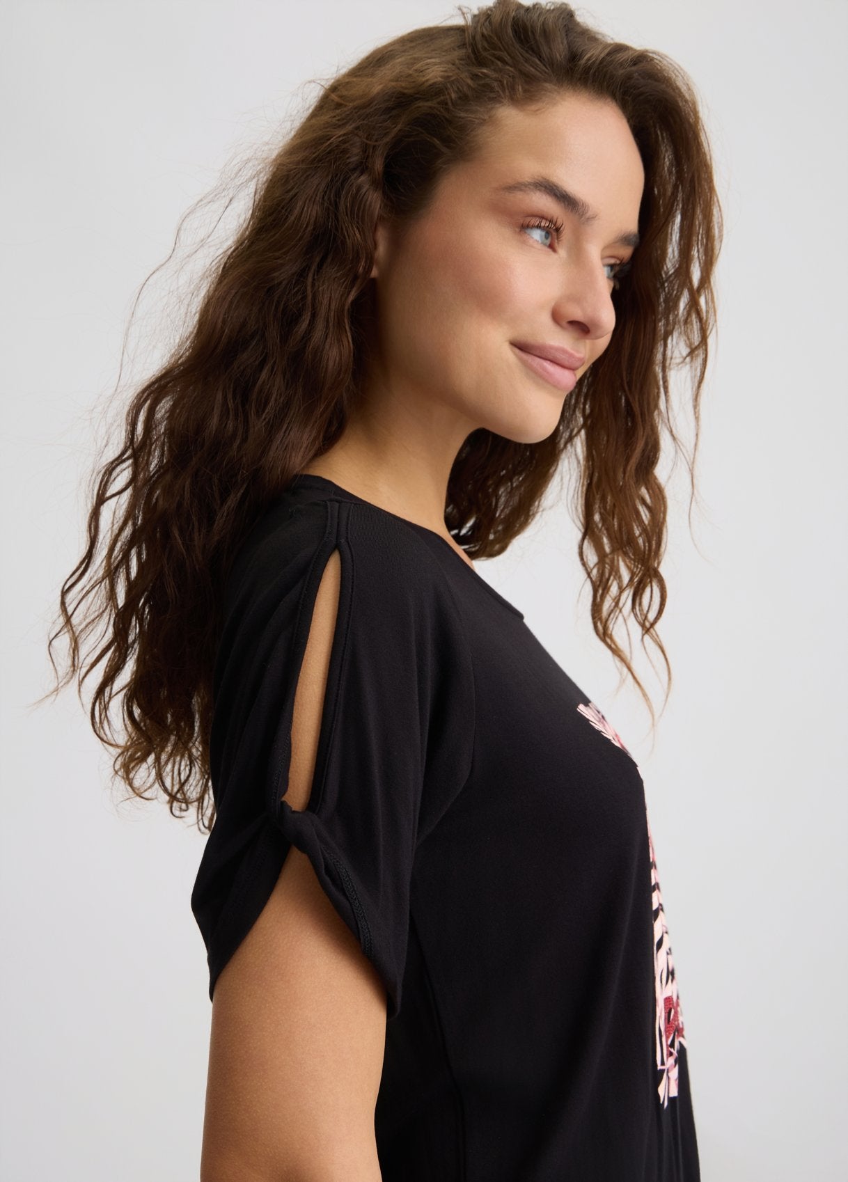 Liu Jo T-shirt in Jersey con Stampa e Strass