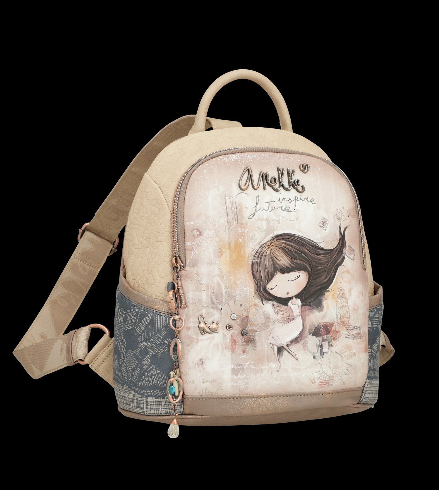 Zaino Anekke spazioso ed elegante con illustrazione esclusiva
